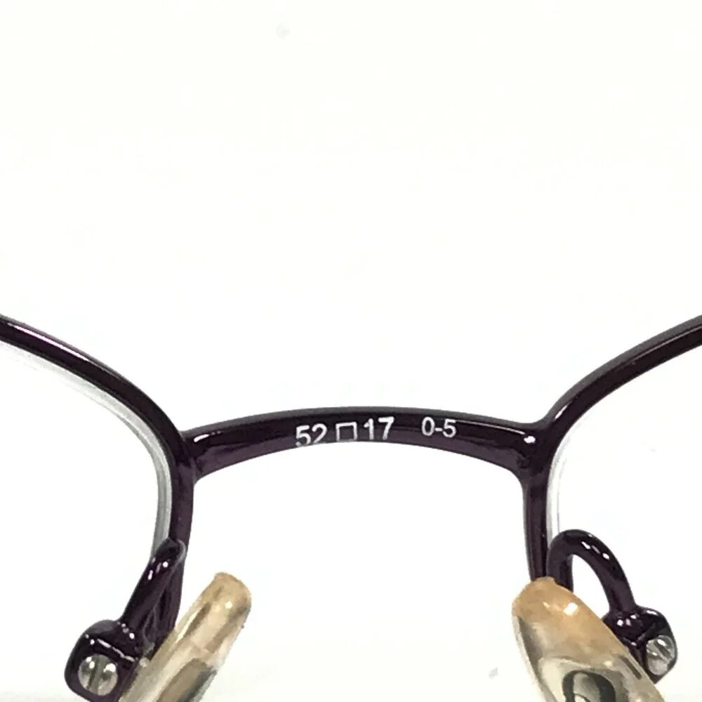 Nine West Eyeglasses Frames 403 RU6 Purple Rectangular Half Rim 52-17-135